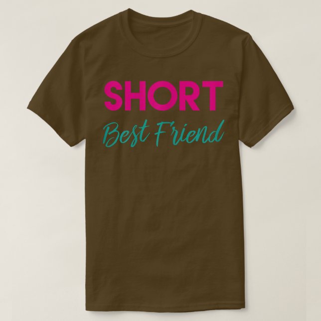 Tall Short Best Friend T Shirts - Matching BFF Out (Design vorne)