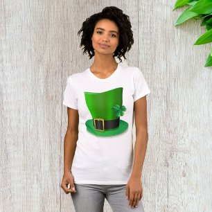 Tall St Patricks Day Hat Womens T - Shirt