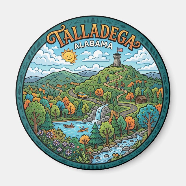 Talladega National Forest Alabama Magnet (Vorne)