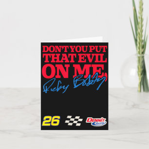 Talladega Nights Bring das Böse nicht über mich Lu Karte