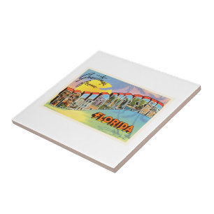 Tallahassee Florida alte Vintage Reise-Andenken Fliese
