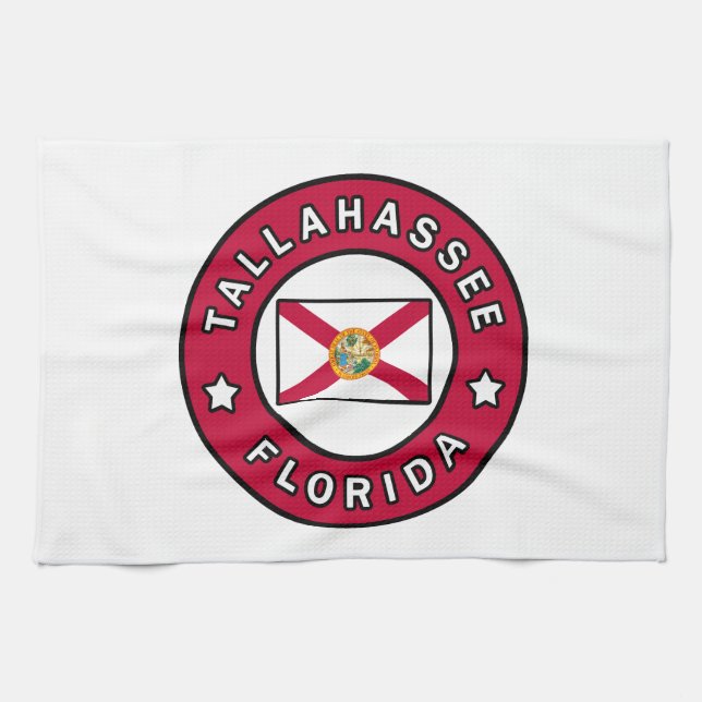 Tallahassee Florida Geschirrtuch (Horizontal)