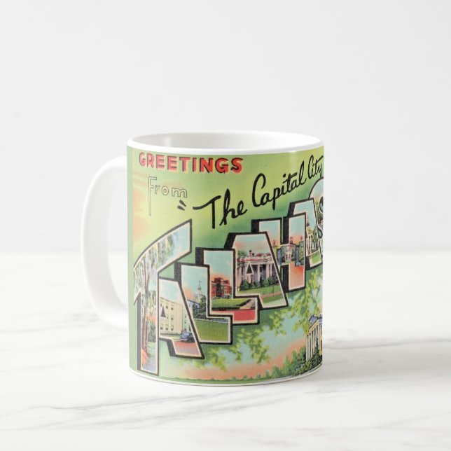 Tallahassee Florida Greeting Mug Kaffeetasse (Vorderseite Links)