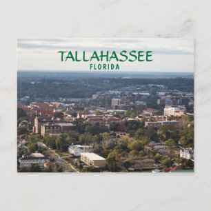 Tallahassee, Florida, Luftbild der Stadt Postkarte