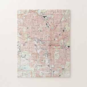 Tallahassee Florida Map (1999) Puzzle