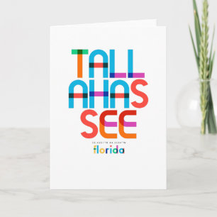 Tallahassee Florida Mitte des Jahrhunderts, Pop Ar Karte