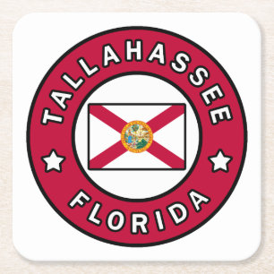 Tallahassee Florida Rechteckiger Pappuntersetzer