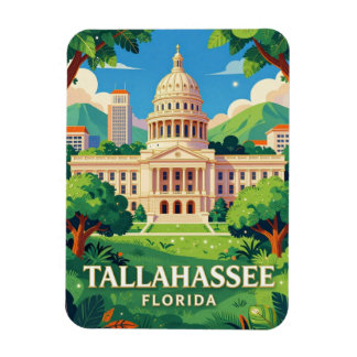 Tallahassee Florida Reise Kapitol Szene 🏛 Magnet