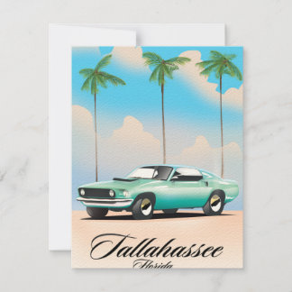 Tallahassee Florida Reiseplakat.