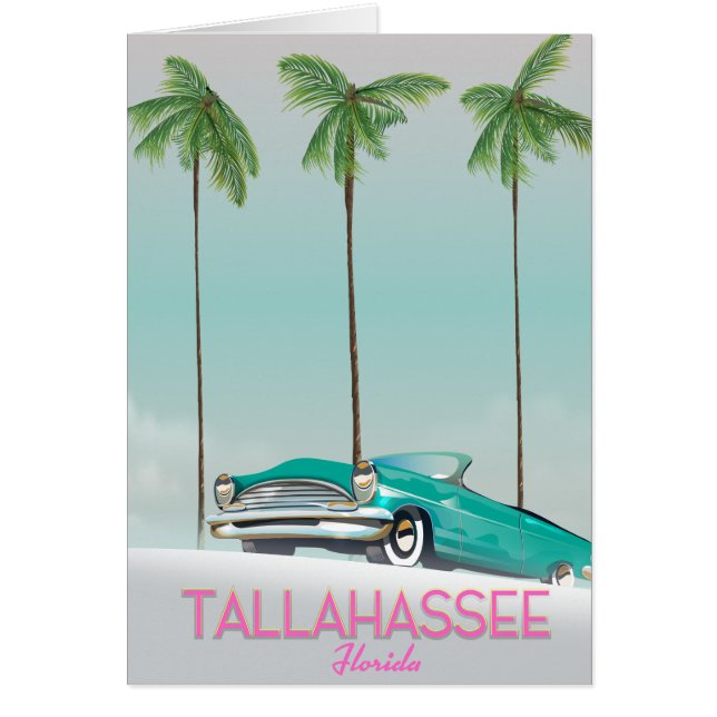 Tallahassee Florida Reiseplakat (Vorne)