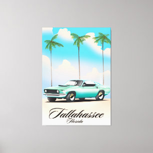Tallahassee Florida Reiseplakat. Leinwanddruck