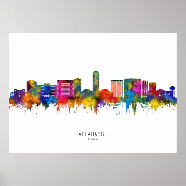Tallahassee Florida Skyline Poster (Vorne)