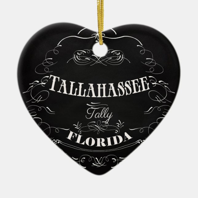 Tallahassee, Florida - Tally Keramik Ornament (Vorne)