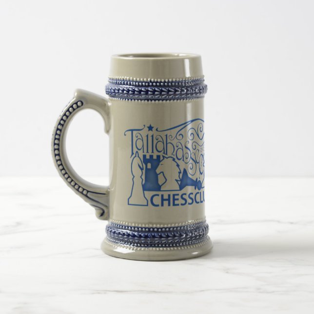 Tallahassee-Schach-Verein-Bier Stein Bierglas (Links)