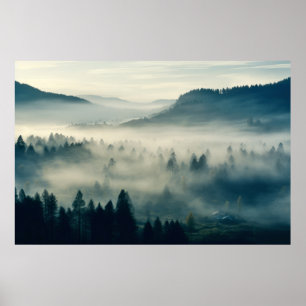 Tallandschaft Meditation Ruhe Poster