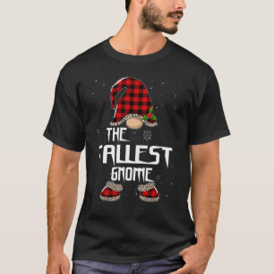 Tallest Gnome Buffalo Kariert Matching Family Chri T-Shirt