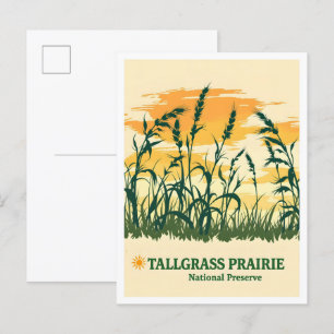Tallgrass Prairie National Preserve Kansas Reise Postkarte