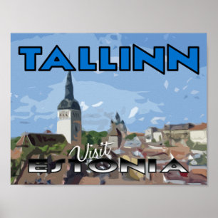 Tallin, Besuch Estlands Poster