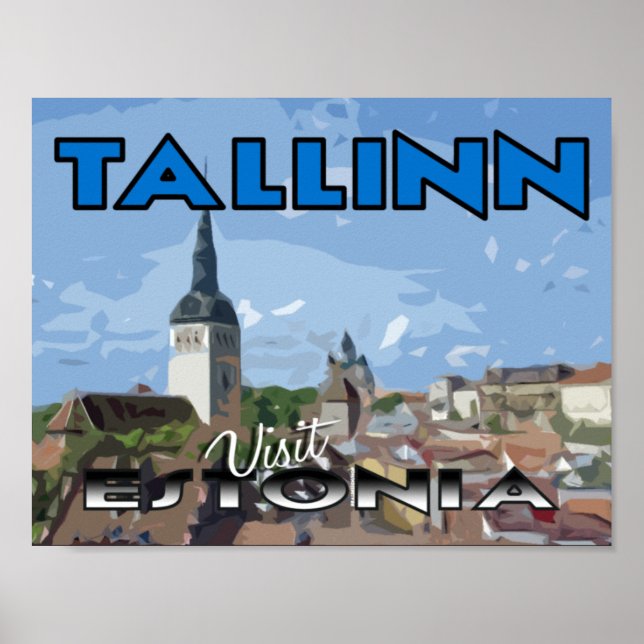 Tallin, Besuch Estlands Poster (Vorne)