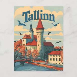 Tallin Vintage Postkarte