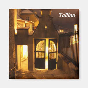 Tallinn Aglow im Winter-Magneten Magnet