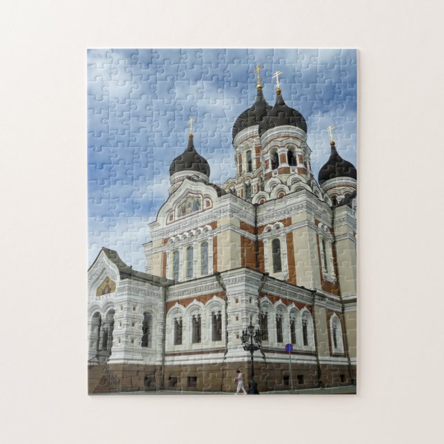 Tallinn Alexander Nevsky Kathedrale Puzzle (Vertikal)