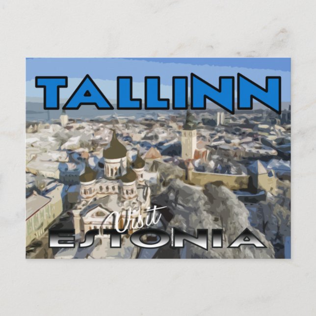 Tallinn, Besuch Estland Postkarte (Vorderseite)