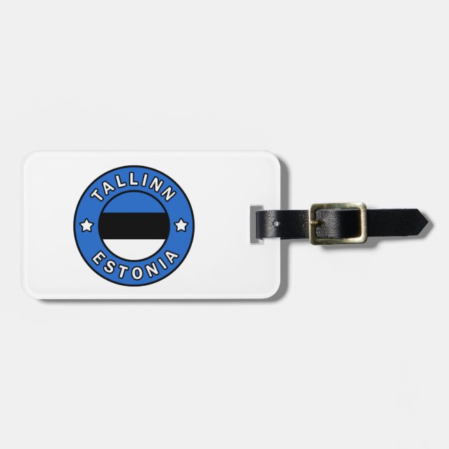 Tallinn Estland Gepäckanhänger (Vorderseite horizontal)