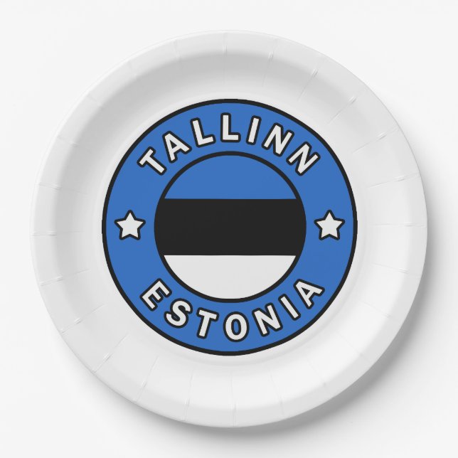 Tallinn Estland Pappteller (Vorderseite)
