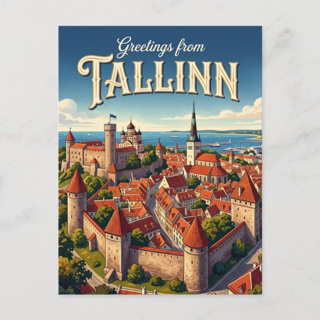 Tallinn Estland Postkarte (Vorderseite)