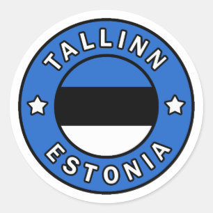 Tallinn Estland Runder Aufkleber