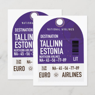 Tallinn Estnisch Fahrkarte