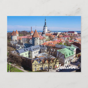 Tallinn Innenstadt Aussicht Postkarte