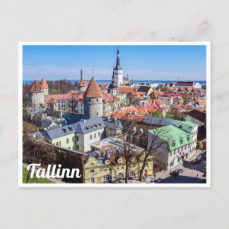 Tallinn Innenstadt Aussicht Postkarte