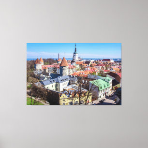 Tallinn Innenstadtblick Leinwanddruck