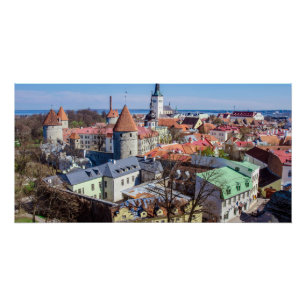 Tallinn Innenstadtblick Poster