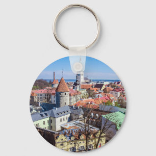 Tallinn Innenstadtblick Schlüsselanhänger