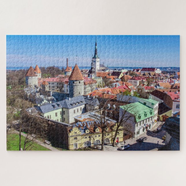 Tallinn Luftbild Puzzle (Horizontal)