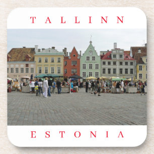 Tallinn Marktstände mit Blick auf Untersetzer