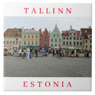 Tallinn Rathausplatz Keramik Fliesen
