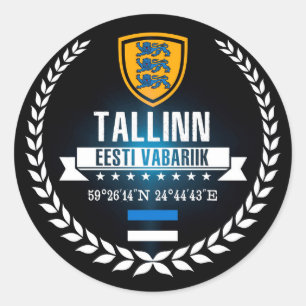 Tallinn Runder Aufkleber