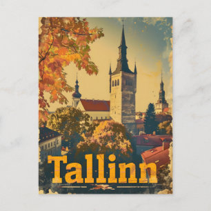 Tallinn Vintag Postkarte