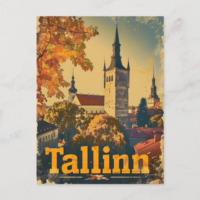 Tallinn Vintag Postkarte (Vorderseite)