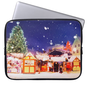 Tallinn Weihnachtsmarkt. Laptopschutzhülle