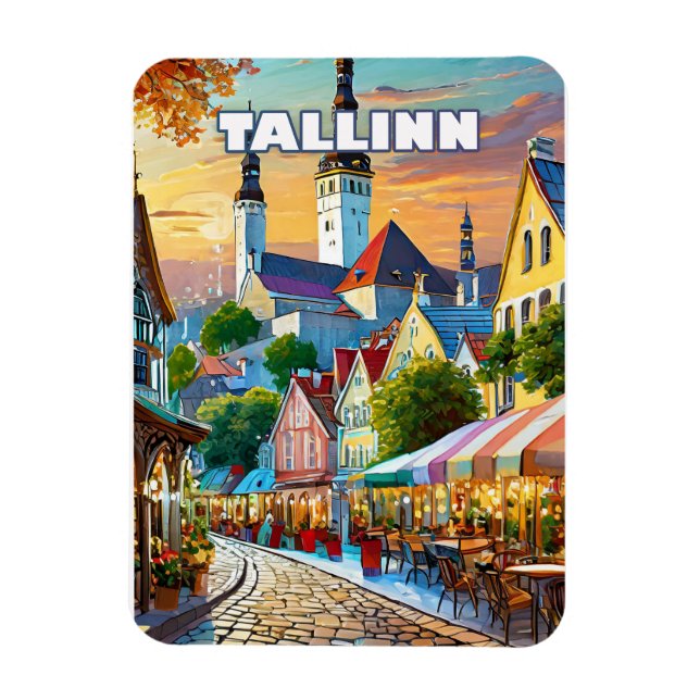Tallinn, wo Geschichte und Moderne heiraten Magnet (Vertikal)