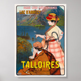 Talloire. Lac D'annecy Vintage Poster 1910