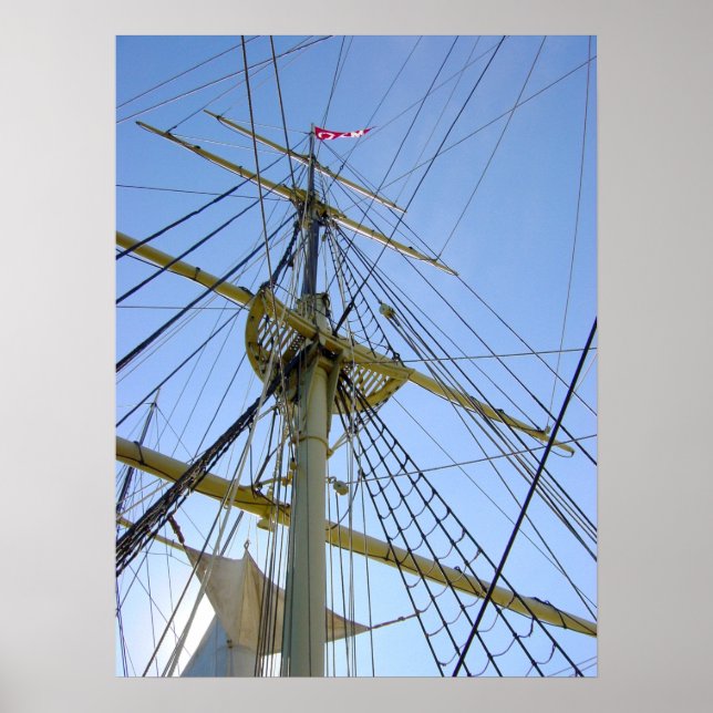 Tallschiff-Rigging Poster (Vorne)