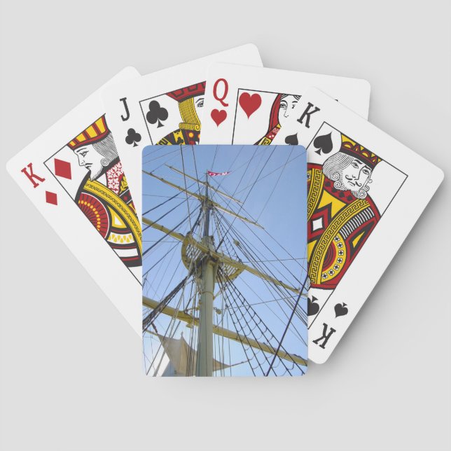Tallschiff-Rigging Spielkarten (Rückseite)