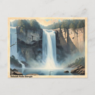 Tallulah Falls Georgia Vintage Reise Postkarte