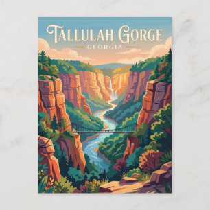Tallulah Gorge Georgia Postkarte